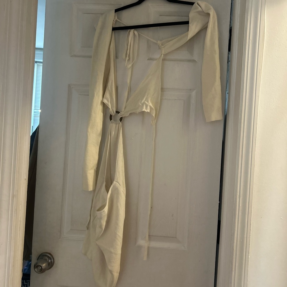 Princess Polly Cream Mini Dress
